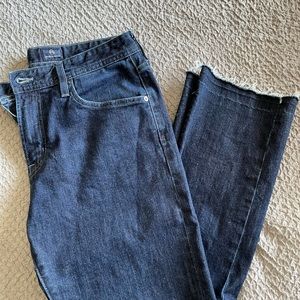 AG Jeans in Dark Blue Size 34 with Raw Hem (See Description)